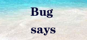 Bug says