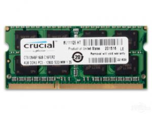 Crucial英睿达 DDR3 4GB*2 1600 笔记本内存条 PC3-12800
